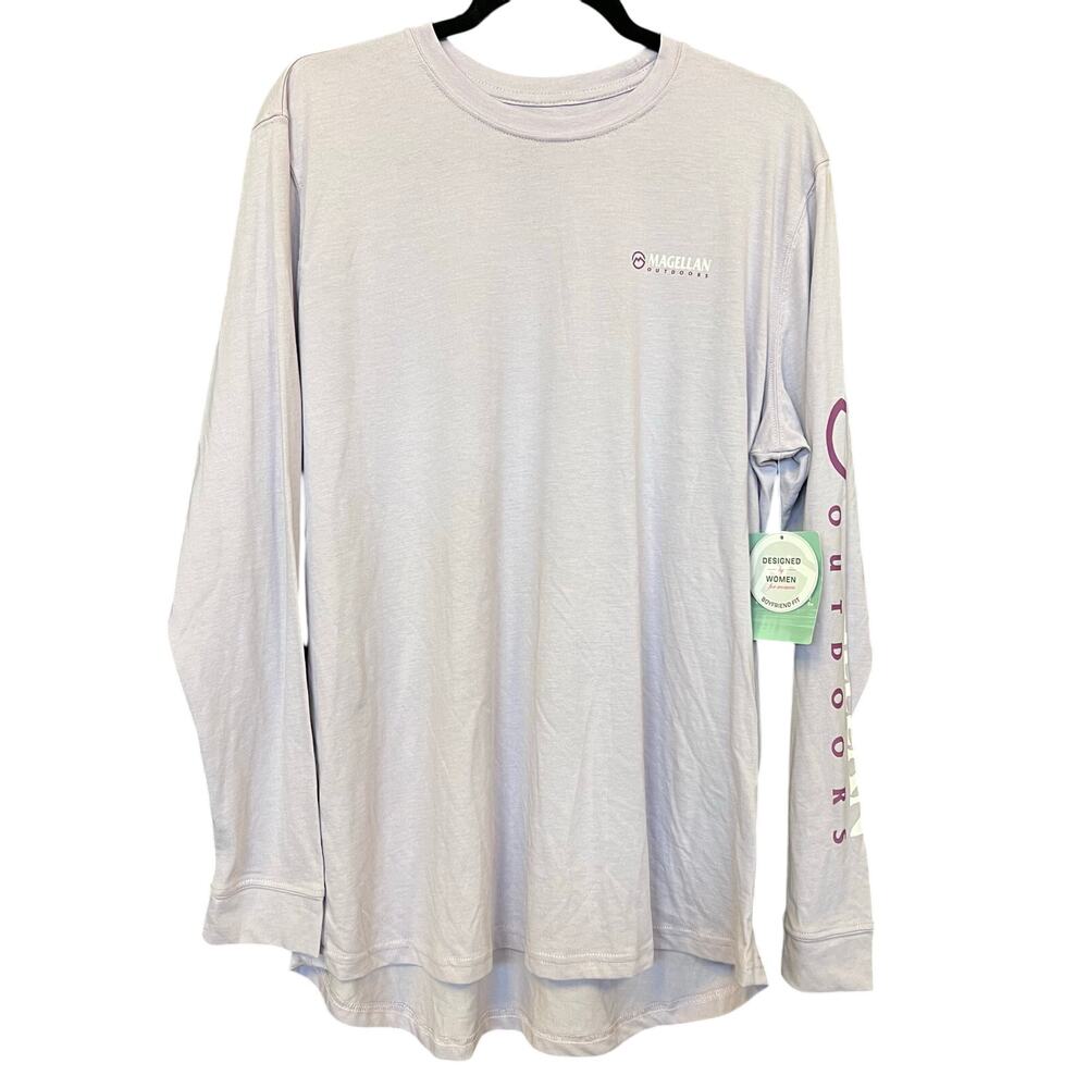 NWT Magellan Long Sleeve Grotto Falls Light Purple T-Shirt XL